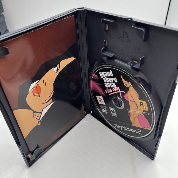 Grand Theft Auto: Vice City (Sony PlayStation 2 PS2, 2002) Complete CIB W/ Map - Picture 3 of 7
